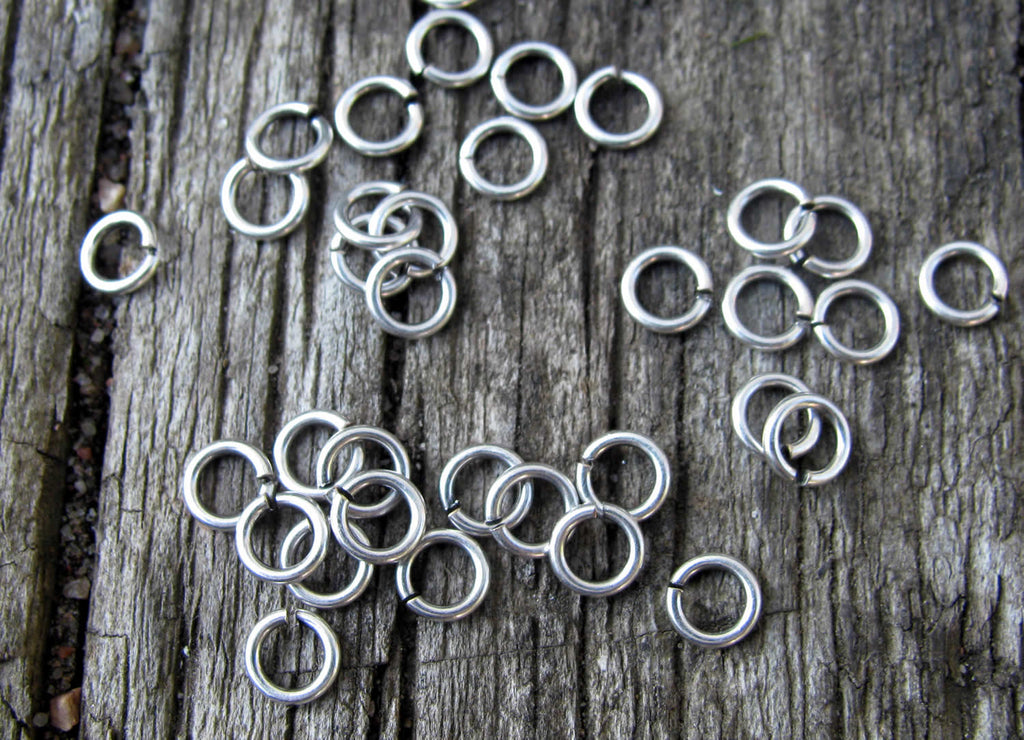 Bindringar Silverfärgade - 4,5x0,8 mm, 50-pack Grekisk Metall