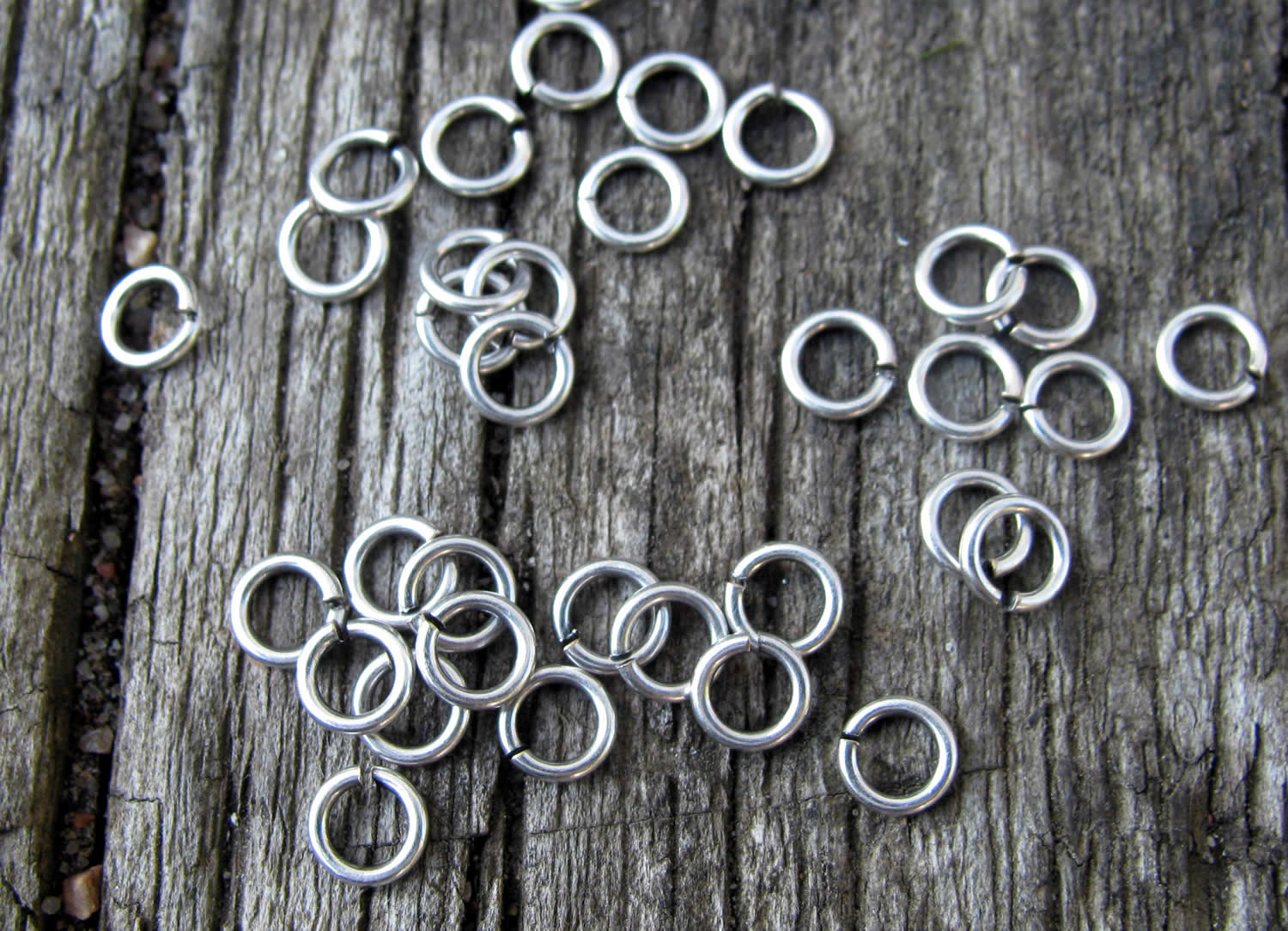 Bindringar Silverfärgade - 4,5x0,8 mm, 50-pack Grekisk Metall