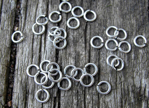 Bindringar Silverfärgade - 4,5x0,8 mm, 50-pack Grekisk Metall