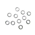 Bindringar silverpläterade - 9x1,5 mm, 20-pack Grekisk Metall