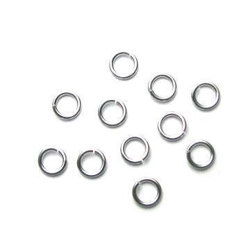 Bindringar silverpläterade - 9x1,5 mm, 20-pack Grekisk Metall