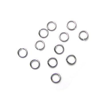 Bindringar silverfärgade - 7,5x1,2 mm, 50-pack Grekisk Metall