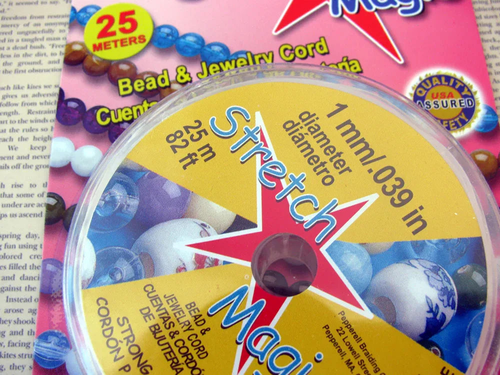 Stretch Magic - Elastisktråd, Klar 1,0 mm, 25 m Stretch Magic