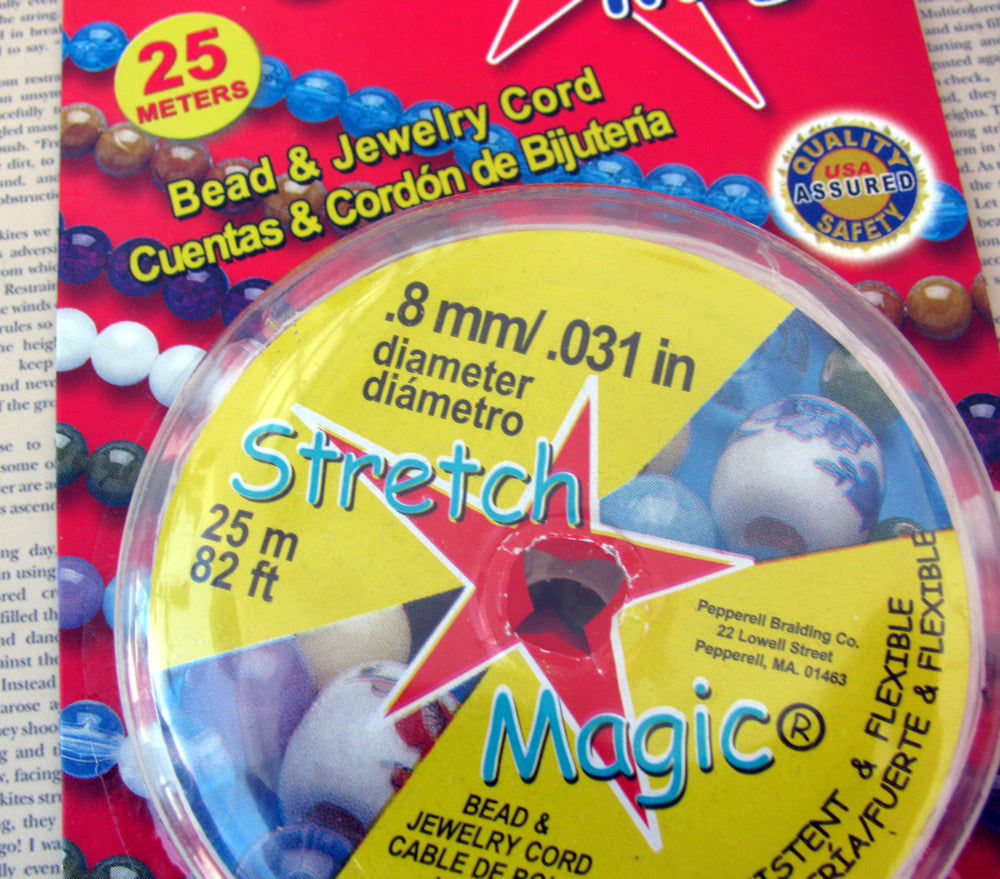 Stretch Magic - Elastisktråd 0,8 mm Klar 25m Stretch Magic