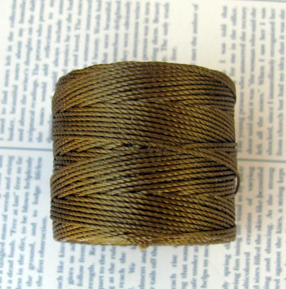 S-Lon Bead Cord - Antique Gold, 1 Rulle Hilmas Pyssel