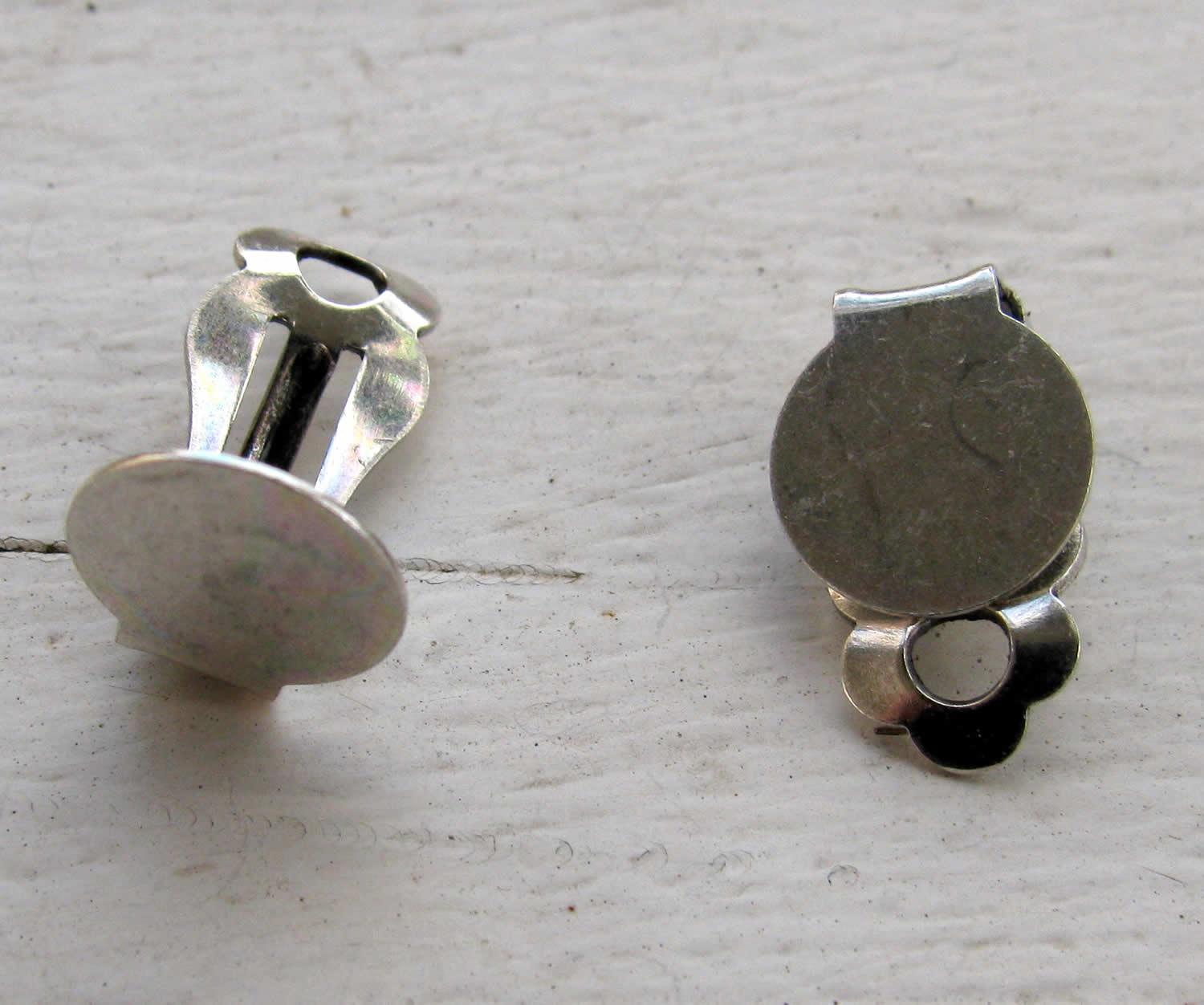 Örhängesämne Silverpläterad - Clips, 1-par Grekisk Metall