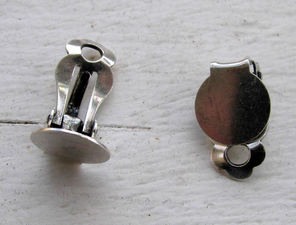 Örhängesämne Silverpläterad - Clips, 1-par Grekisk Metall