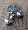 Tjeckiska änglakjolar/blommor - Klar/Silver, 11x13mm, 5-pack Hilmas Pyssel