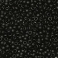 Miyuki Seed Beads - Matte Black 11/0, 10 Gram Miyuki