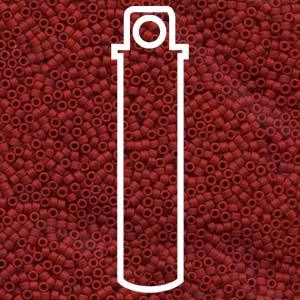 Miyuki Delica - BD Dyed Matte Opaque Maroon 11/0 - 7,2 gram Miyuki
