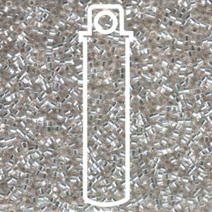 Miyuki Delica Hexcut - Silver Lined Crystal 11/0, 7,2 gram Miyuki