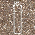 Miyuki Delica Hexcut - Sparkling Light Bronze Lined Crystal 11/0 Miyuki