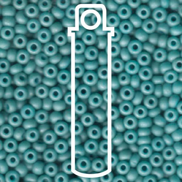 Miyuki Seed Beads - Metallic Matte Turquoise 6/0, 20 gram Miyuki