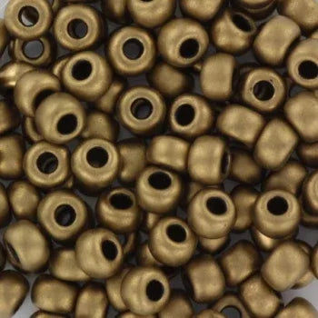 Miyuki Seed Beads - Metallic Matte Bronze 6/0, 10 gram Miyuki