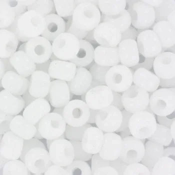 Miyuki Seed Beads - Opaque White 6/0, 10 gram Miyuki