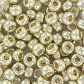 Miyuki Seed Beads - Duracoat Galvanized Silver 6/0, 10 gram Miyuki