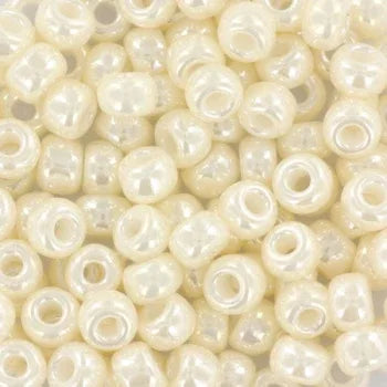 Miyuki Seed Beads - Antique Ivory Pearl Ceylon 6/0, 10 gram Miyuki