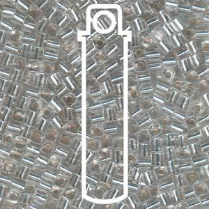 Miyuki Cubes - Silver Lined Crystal 3 mm, 20 gram Miyuki