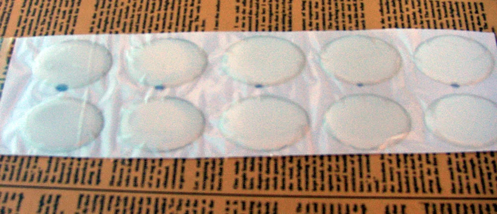 Bubble caps - Ovala, Klara 25x18mm, 10-pack Hilmas Pyssel