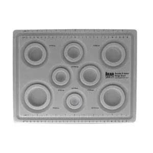 Pärlbricka Beadsmith - Armbandsmått, grå, 35x26cm, 1 styck Beadsmith