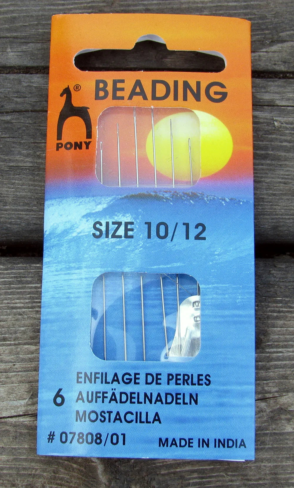 Pärlnålar - Pony Beading Needle, nr 10 och 12, 6-pack Pony Beading