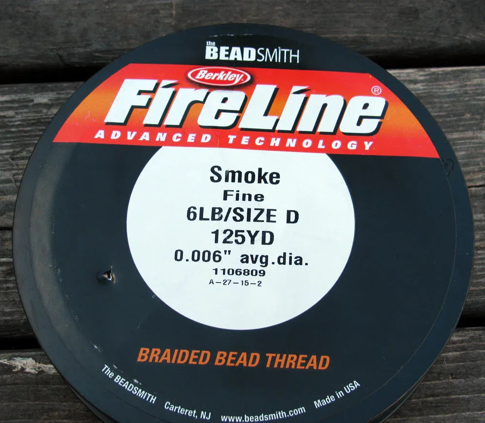 FireLine 6 LB - Smoke / Mörkgrå 125 YD Beadsmith