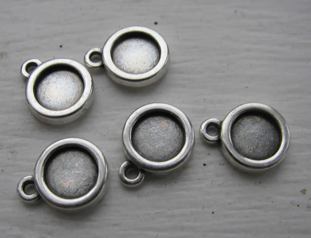 Ramberlock silverpläterad - Enkel rund 7mm, 1 styck Grekisk Metall