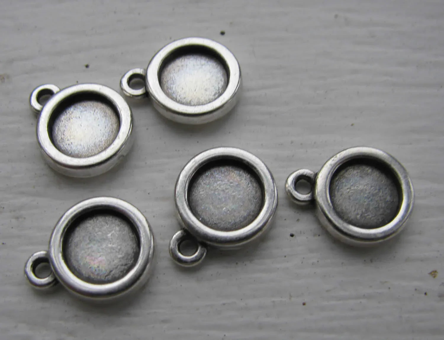 Ramberlock silverpläterad - Enkel rund 7mm, 1 styck Grekisk Metall