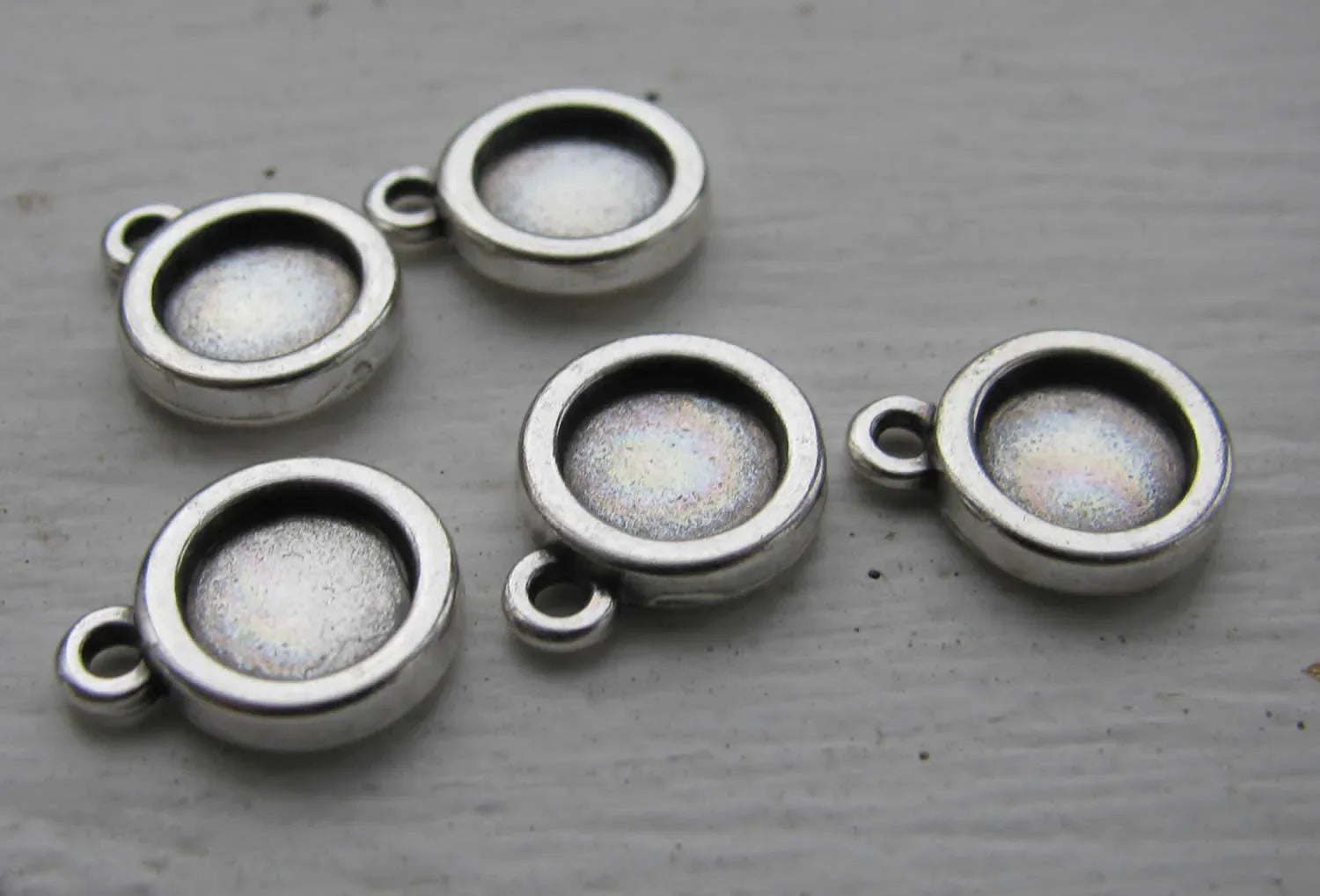 Ramberlock silverpläterad - Enkel rund 7mm, 1 styck Grekisk Metall