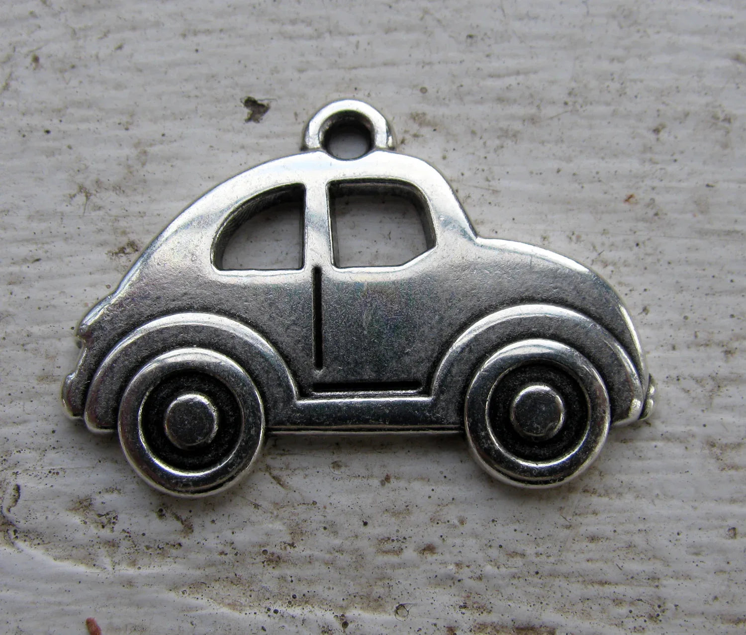 Berlock Silverfärgad - Bil "bubbla", 1 styck Grekisk Metall