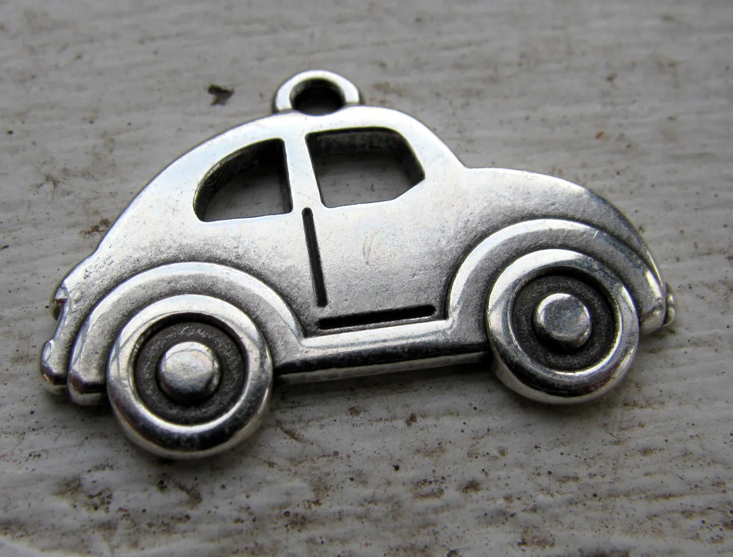 Berlock Silverfärgad - Bil "bubbla", 1 styck Grekisk Metall