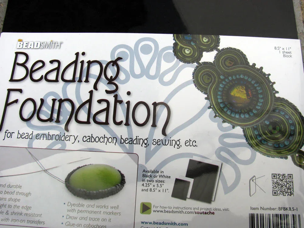 Bas för pärlbroderi - Svart 28x21,5cm 1 styck Beadsmith