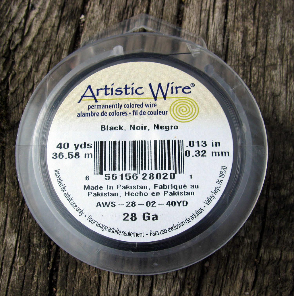 Artistic Wire 28 Ga - Svart, 1 rulle Artistic wire