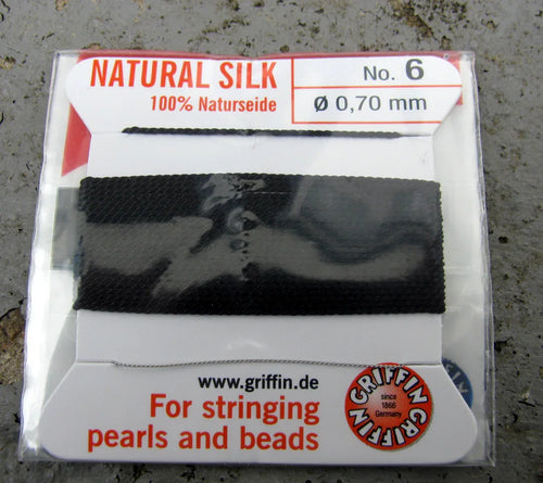 Griffin Silk - Svart strl 6, 1 förpackning Griffin