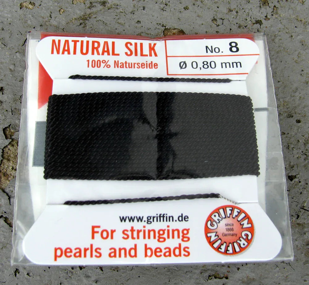 Griffin Silk - Svart strl 8, 1 förpackning Griffin