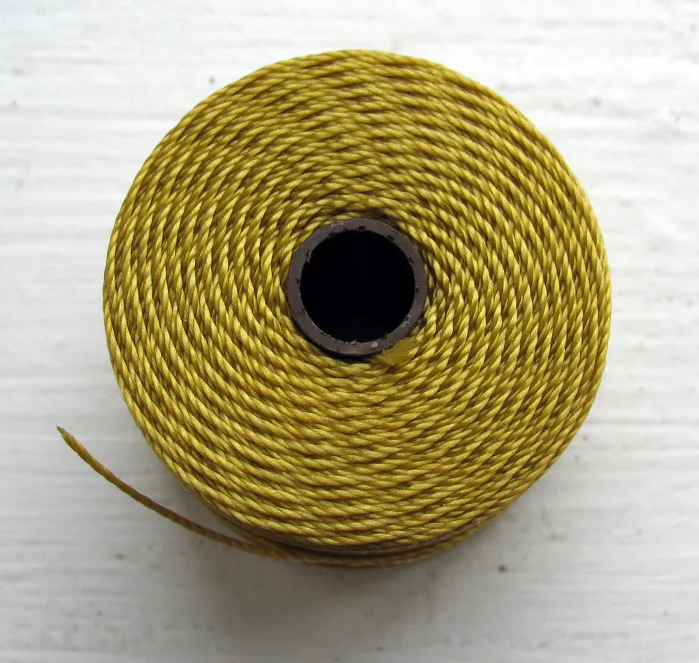 S-Lon Bead Cord - Light Maize, 1 Rulle Hilmas Pyssel