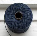 S- Lon bead cord - Navy, 1 rulle Hilmas Pyssel