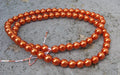 Tjeckiska vaxade glaspärlor - Copper 6mm, 1 sträng Hilmas Pyssel