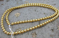 Tjeckiska vaxade glaspärlor - Gold 4mm, 1 sträng Hilmas Pyssel