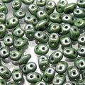 SuperDuo - Opaque Green Ceramic Look, 10 gram Matubo