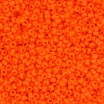 Miyuki Seed Beads - Opaque Orange 11/0, 10 gram Miyuki