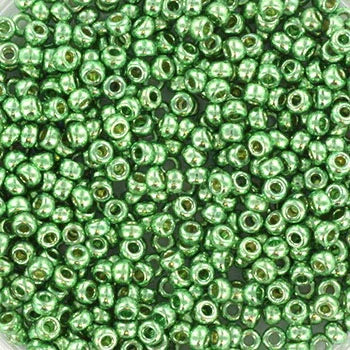 Miyuki Seed Beads - Duracoat Galvanized Dark Mint Green 11/0, 10gram Miyuki