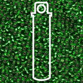 Miyuki seed beads - Silver Lined Green 11/0, 24 gram Miyuki
