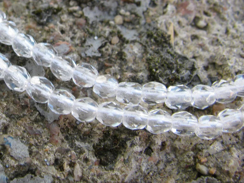 Tjeckiska Firepolish - Crystal 3 mm, 50-pack Hilmas Pyssel