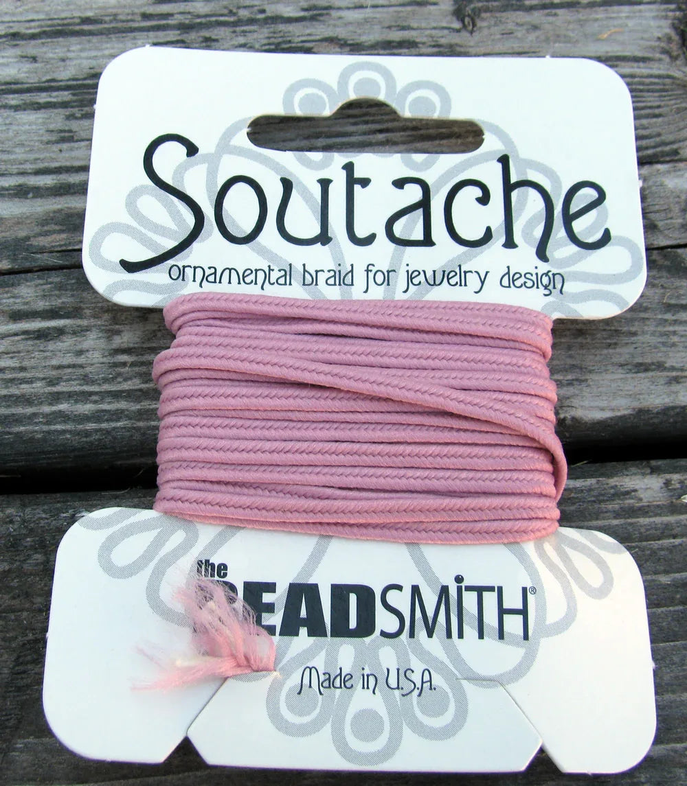 Soutache band - Mauve, 1 förpackning (3 yards) Beadsmith