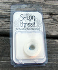 S-Lon Bead Thread - White / Vit strl AA, 1 Rulle Hilmas Pyssel