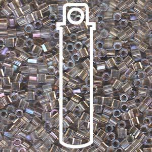 Miyuki Delica Hexcut - Lined Ivory AB 8/0 Miyuki