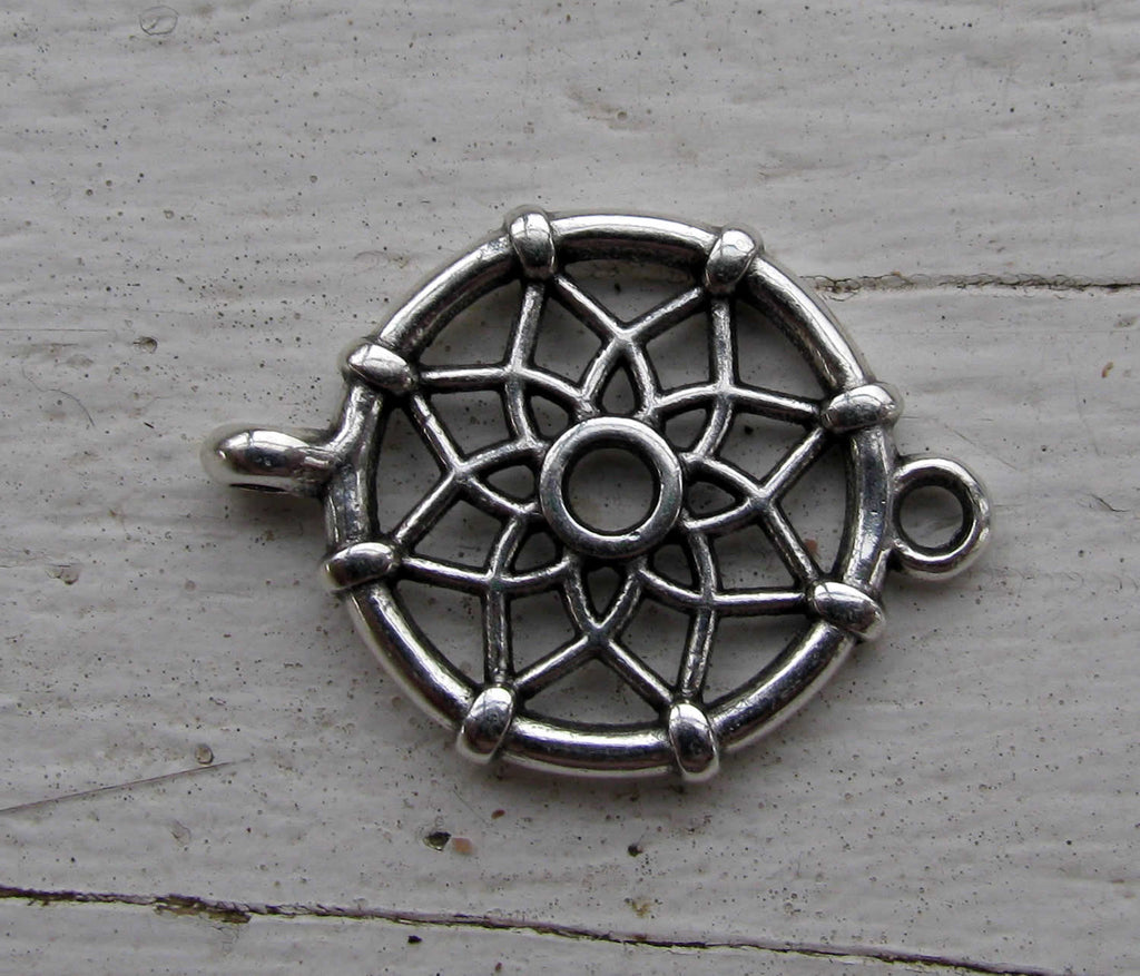 Connector Silverfärgad - Drömfångare, 1 styck Grekisk Metall