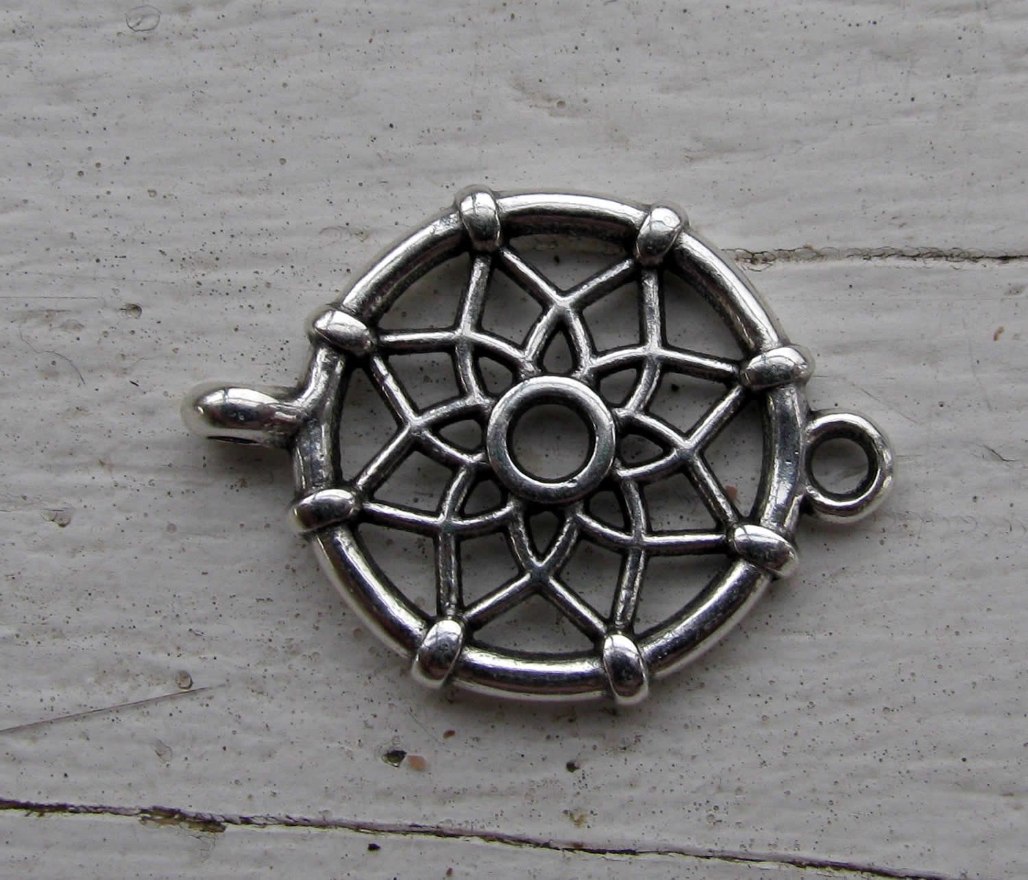 Connector Silverfärgad - Drömfångare, 1 styck Grekisk Metall