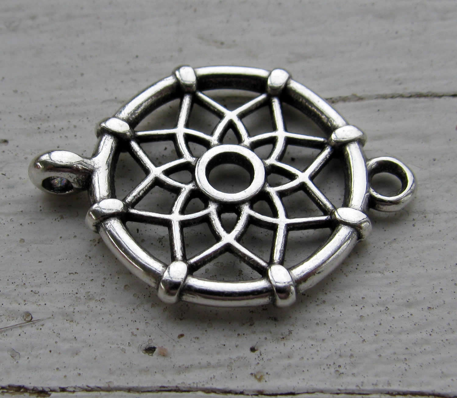 Connector Silverfärgad - Drömfångare, 1 styck Grekisk Metall